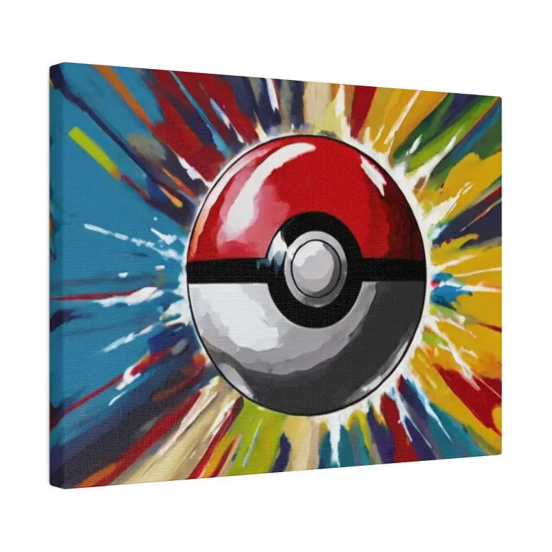 Poke-Ball Artwork - Matte Canvas Stretched 0.75’’