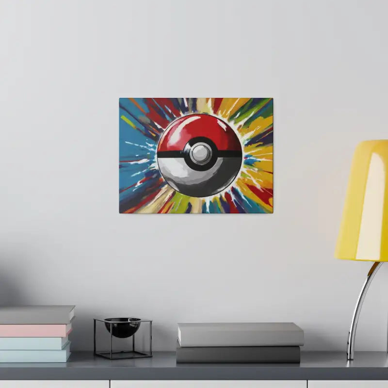 Poke-Ball Artwork - Matte Canvas Stretched 0.75’’