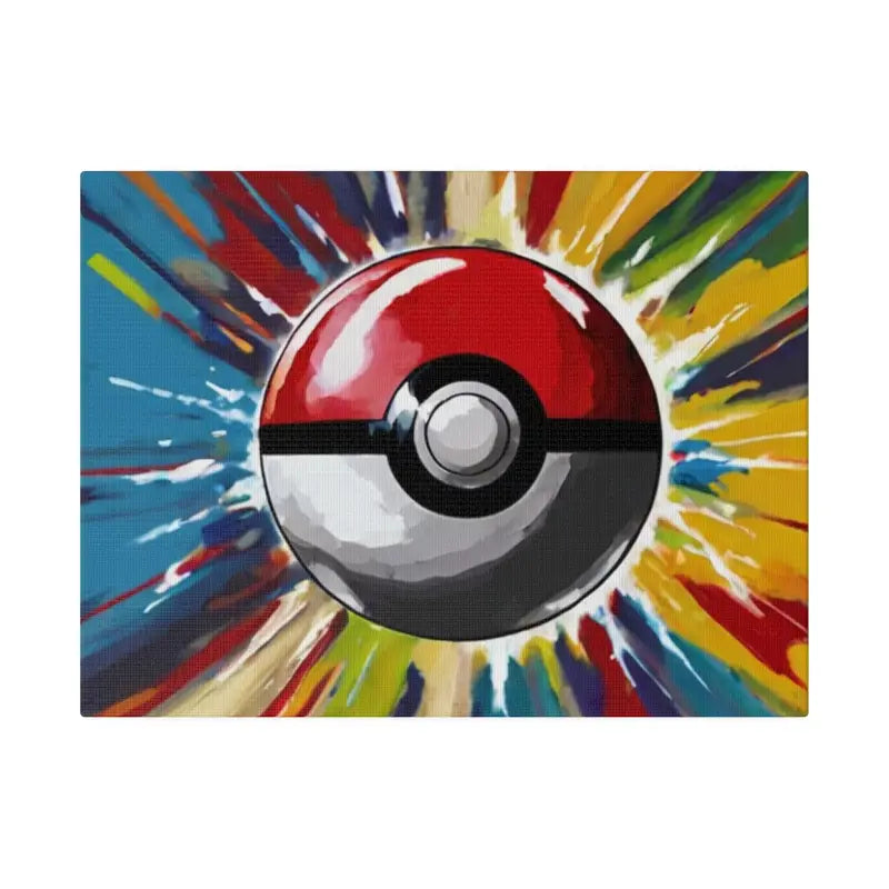 Poke-Ball Artwork - Matte Canvas Stretched 0.75’’