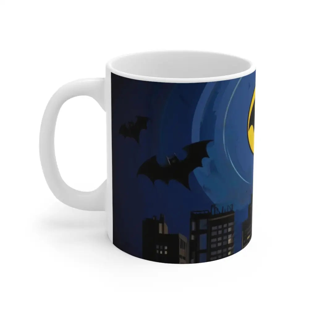 Bat Signal Comic Style Mug - Ceramic Coffee 11oz