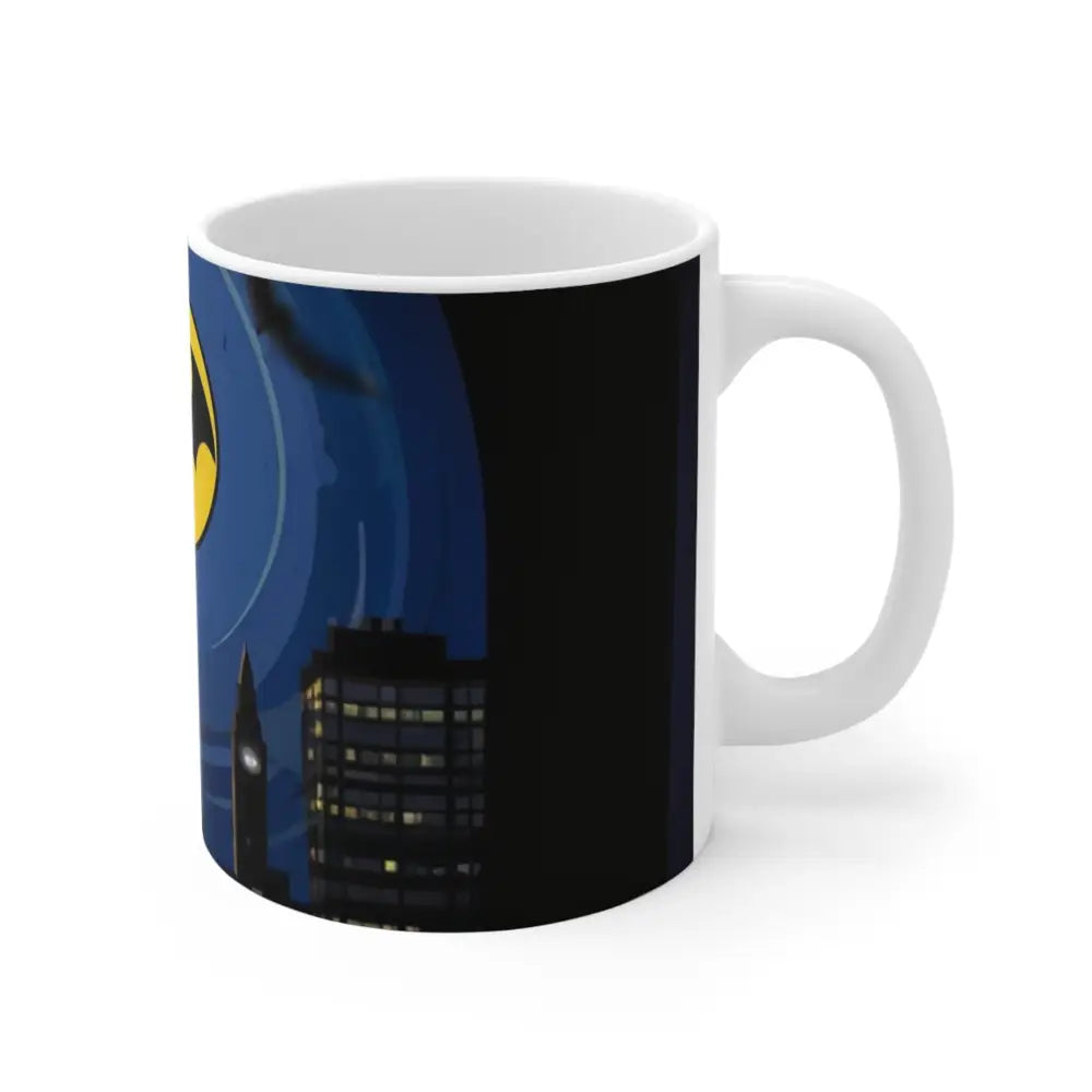 Bat Signal Comic Style Mug - Ceramic Coffee 11oz