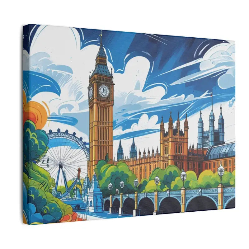 Big Ben Sketched Canvas - Matte Stretched 0.75’’