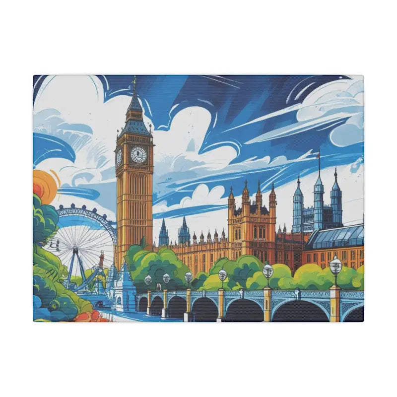 Big Ben Sketched Canvas - Matte Stretched 0.75’’