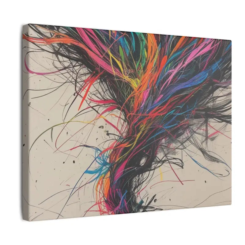 Colourful Messy Tornado Sketch Art - Vibrant Wall Decor