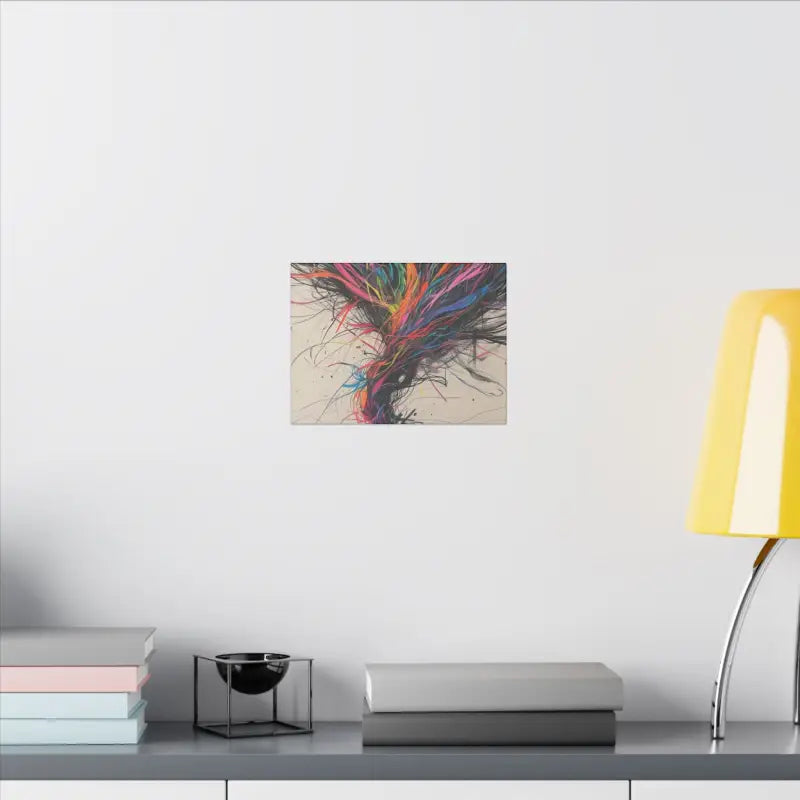 Colourful Messy Tornado Sketch Art - Vibrant Wall Decor