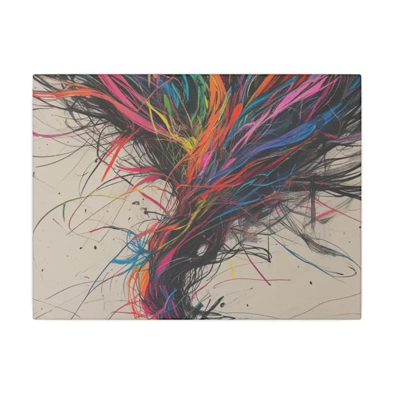 Colourful Messy Tornado Sketch Art - Vibrant Wall Decor