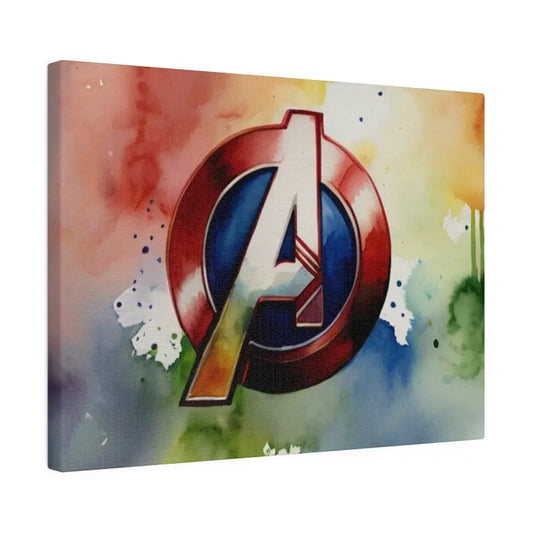 Colourful Avengers Logo - Matte Canvas Stretched 0.75’’