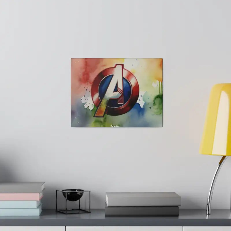 Colourful Avengers Logo - Matte Canvas Stretched 0.75’’