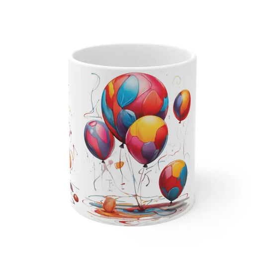 Colourful Balloons Mug - Ceramic Coffee 11oz