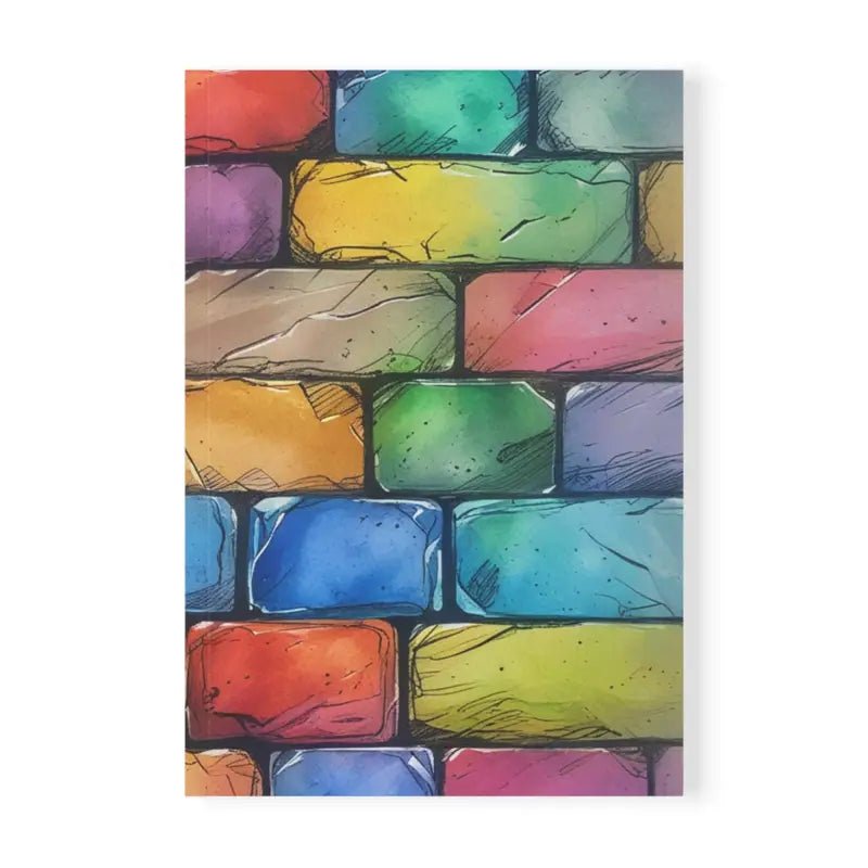 Colourful Bricks - Softcover Notebook A5