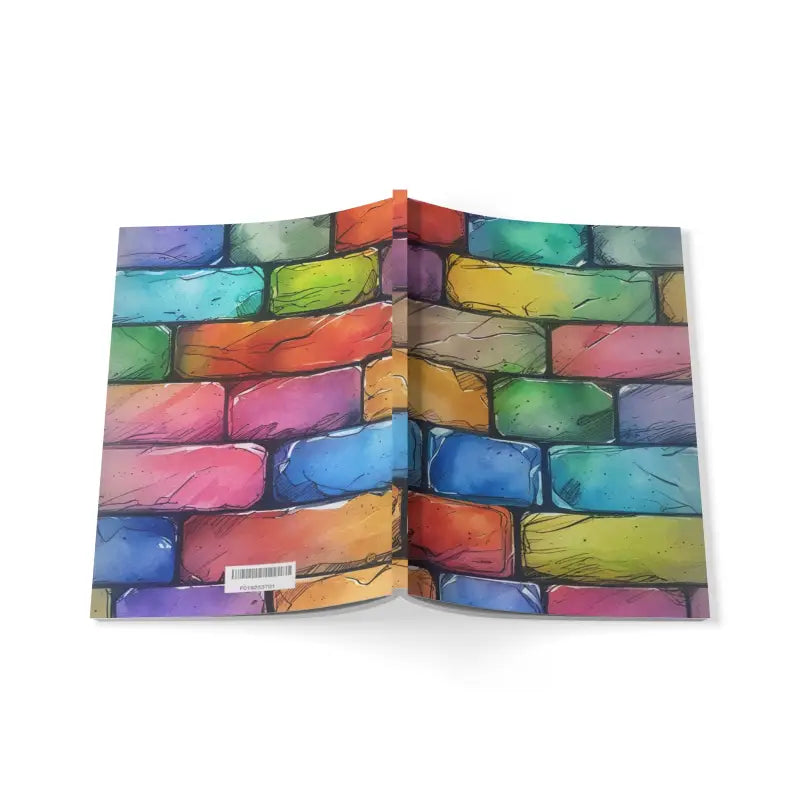 Colourful Bricks - Softcover Notebook A5