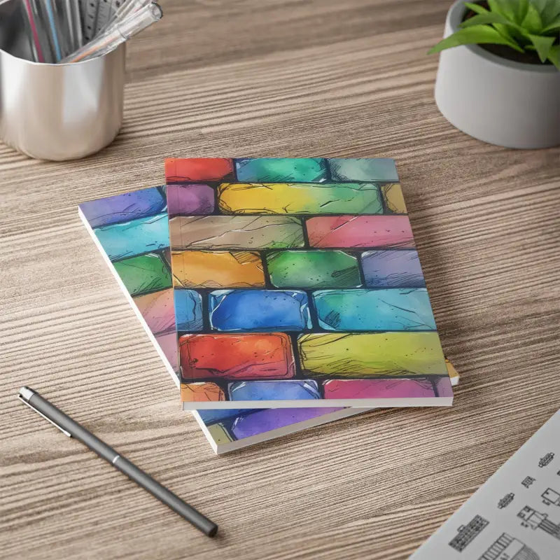 Colourful Bricks - Softcover Notebook A5