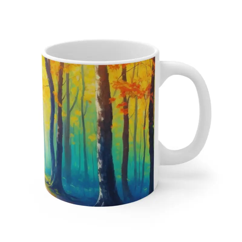 Colourful Forest Mug - Ceramic Coffee 11oz