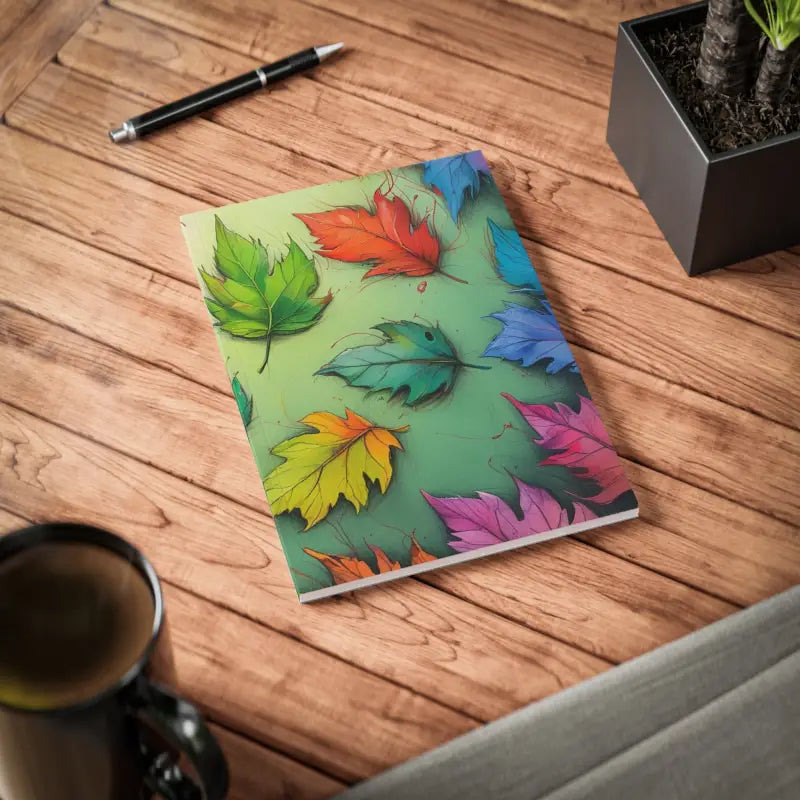 Colourful Leaves - Softcover Notebook A5