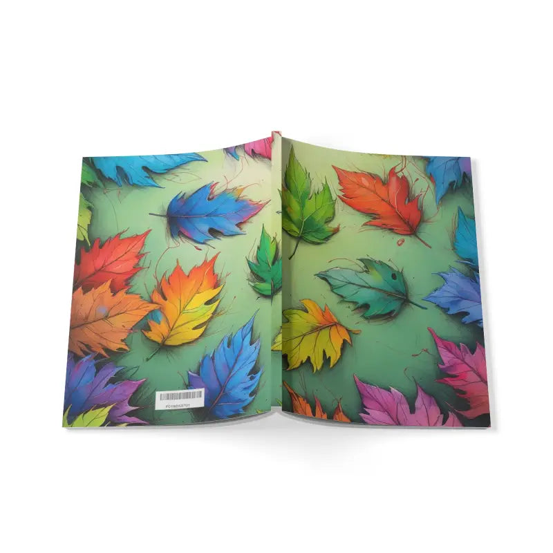 Colourful Leaves - Softcover Notebook A5