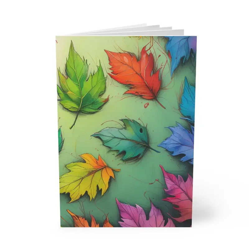 Colourful Leaves - Softcover Notebook A5