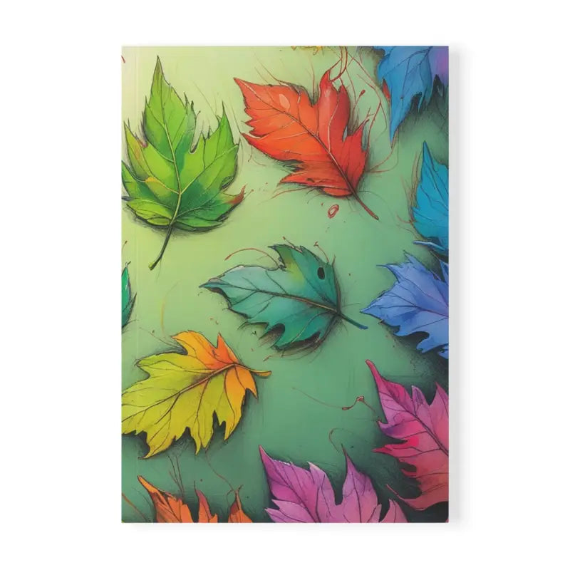 Colourful Leaves - Softcover Notebook A5