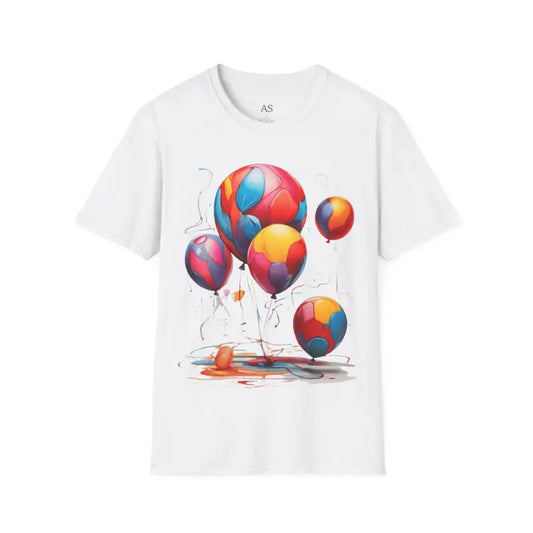 Colourful Messy Balloons - Adult Unisex T-Shirt - Men and Women