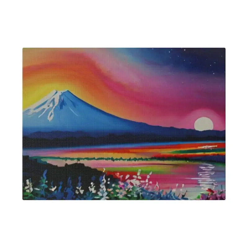 Colourful Mountain Sunset - Matte Canvas Stretched 0.75’’