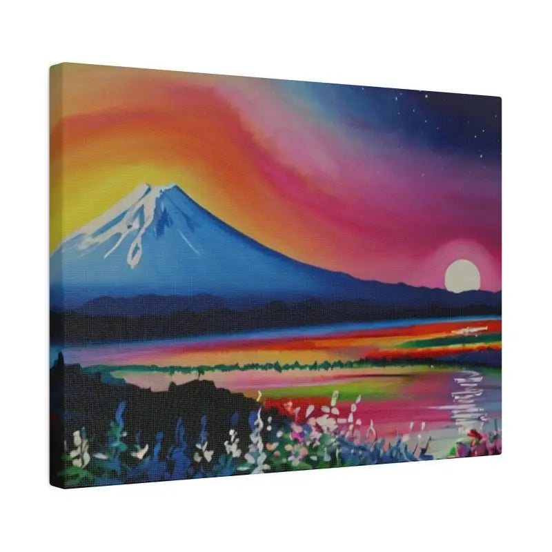 Colourful Mountain Sunset - Matte Canvas Stretched 0.75’’