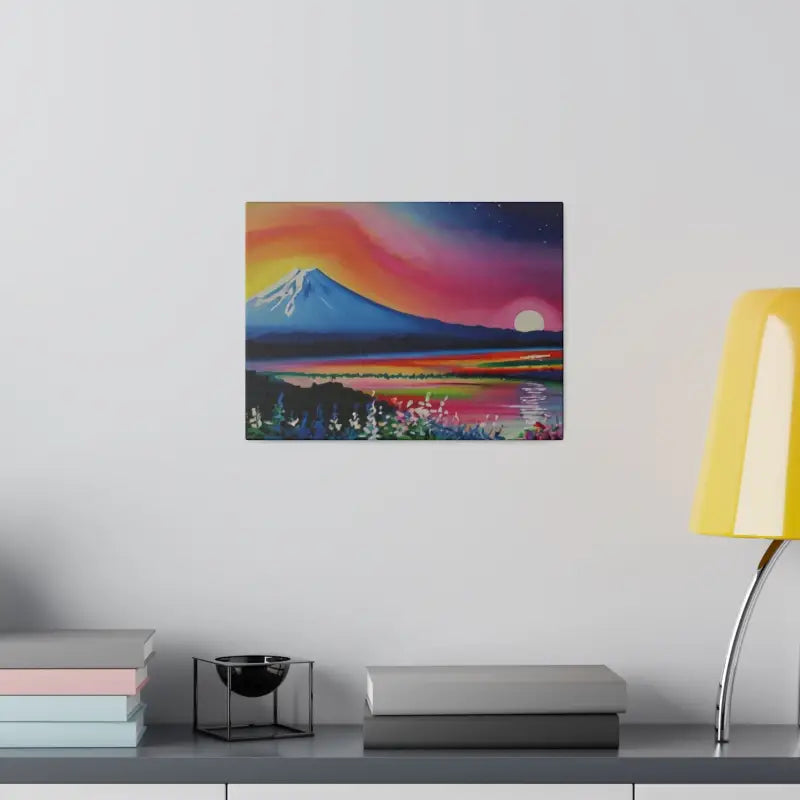 Colourful Mountain Sunset - Matte Canvas Stretched 0.75’’