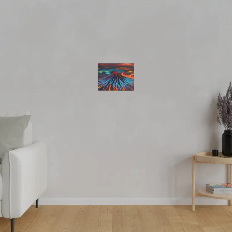 Colourful Overflowing Volcano - Matte Canvas Stretched 0.75’’