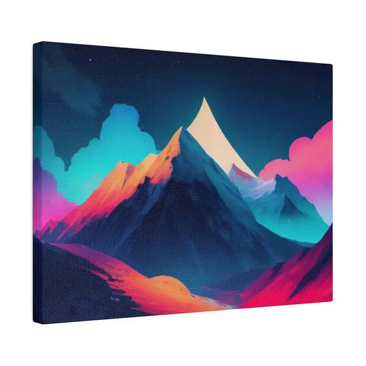 Colourful Scenic Mountain - Matte Canvas Stretched 0.75’’