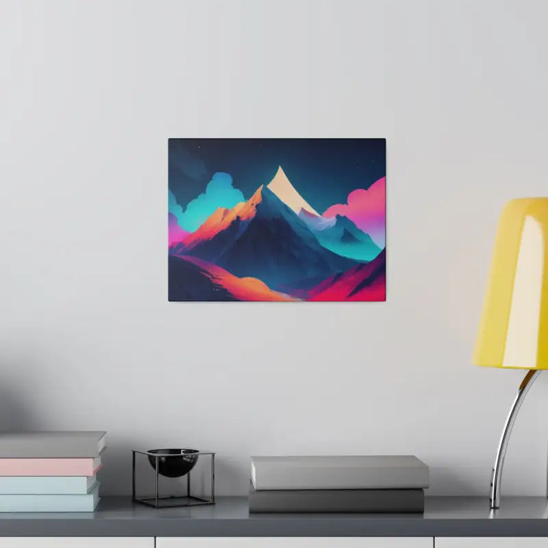 Colourful Scenic Mountain - Matte Canvas Stretched 0.75’’