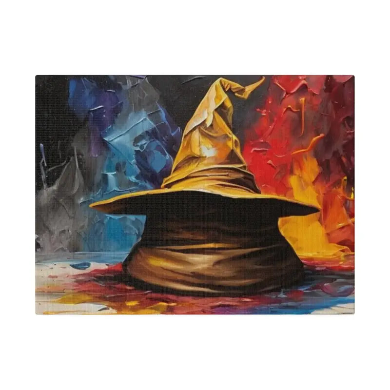 Colourful Sorting Hat - Matte Canvas Stretched 0.75’’