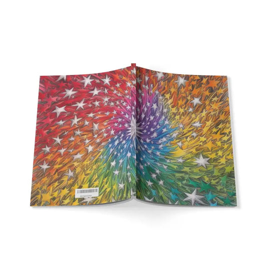 Colourful Stars - Softcover Notebook A5