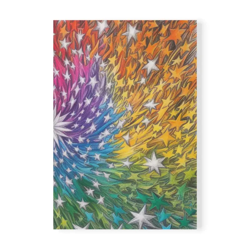 Colourful Stars - Softcover Notebook A5