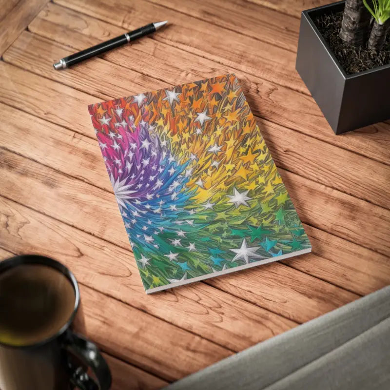 Colourful Stars - Softcover Notebook A5