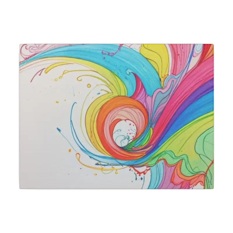 Colourful Swirl Art Canvas Wall Décor - Matte Stretched 0.75’’