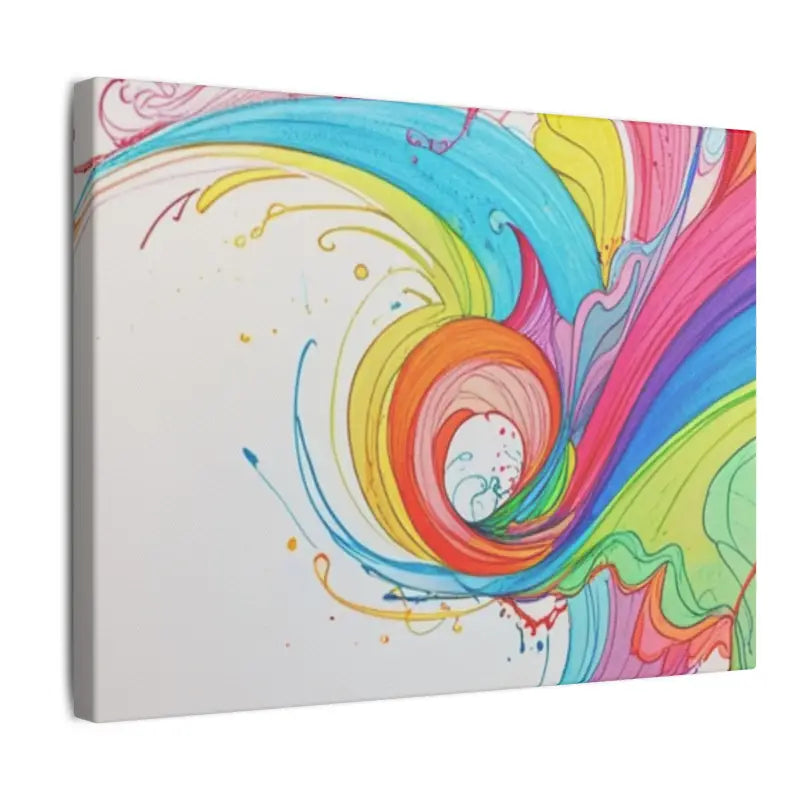 Colourful Swirl Art Canvas Wall Décor - Matte Stretched 0.75’’