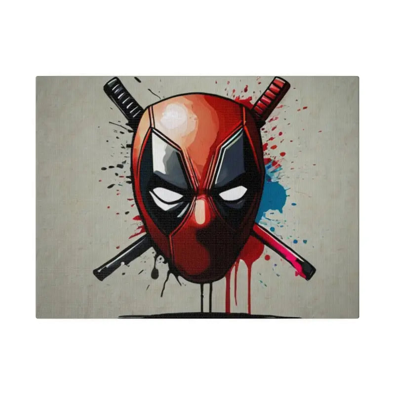 Deadpool Mask - Matte Canvas Stretched 0.75’’