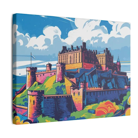 Edinburgh Castle Rock (Scotland) - Matte Canvas Stretched 0.75’’