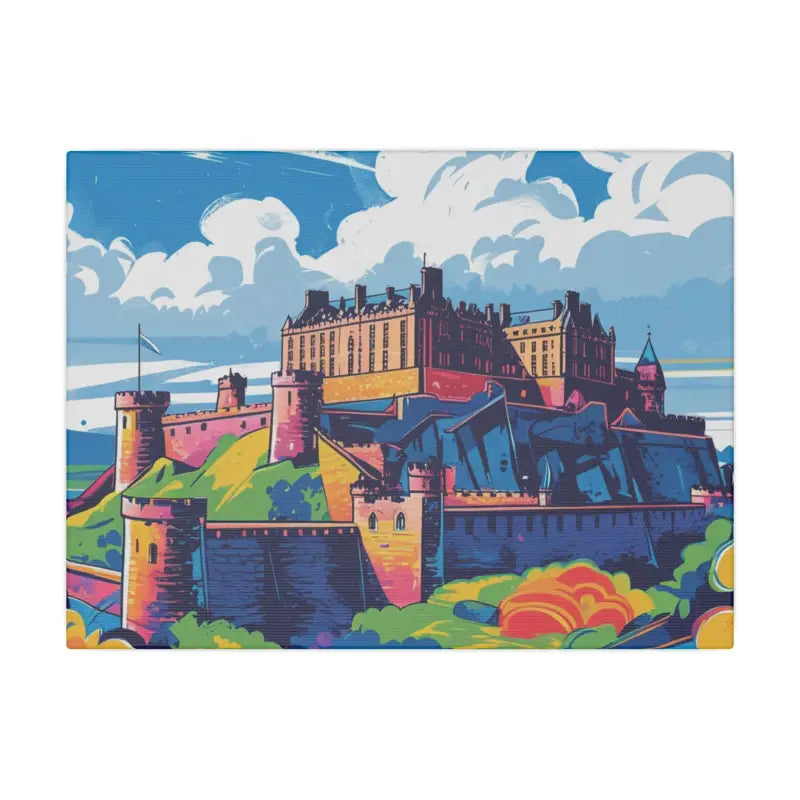 Edinburgh Castle Rock (Scotland) - Matte Canvas Stretched 0.75’’