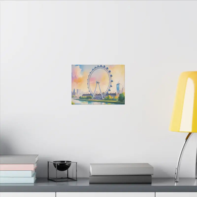 London Eye Watercolour Artwork Canvas