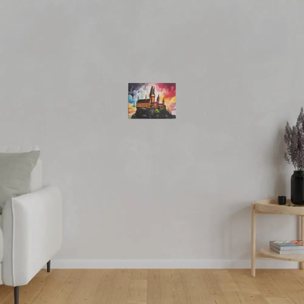 Colourful Hogwarts Castle Artwork - Matte Canvas Stretched 0.75’’