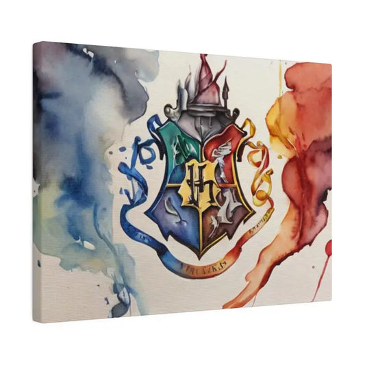 Watercolour Hogwarts Crescent Painting - Matte Canvas Stretched 0.75’’