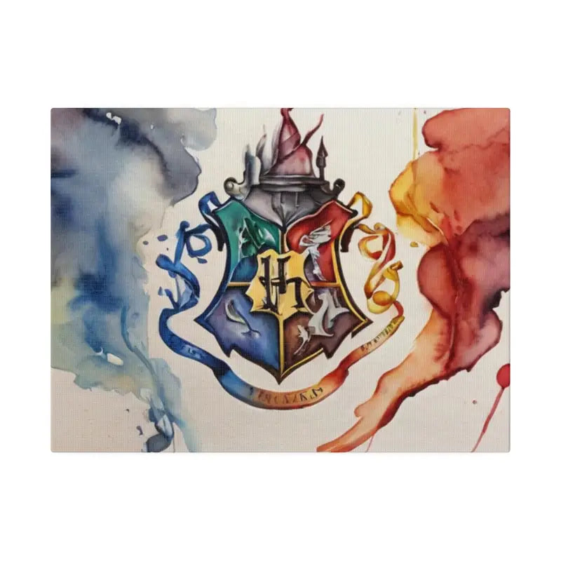 Watercolour Hogwarts Crescent Painting - Matte Canvas Stretched 0.75’’