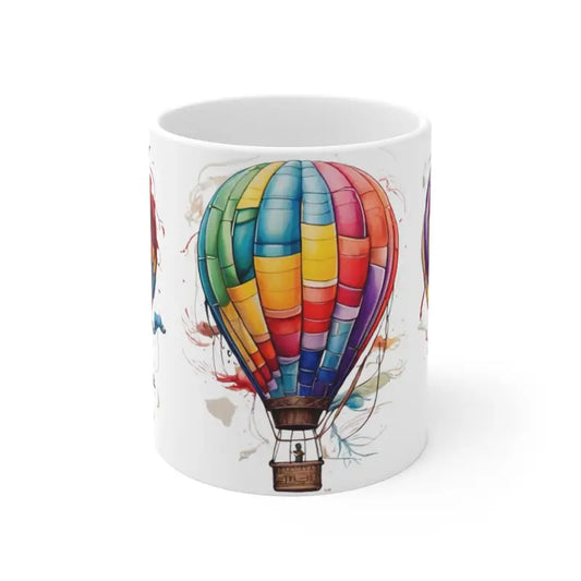 Colourful Hot Air Balloons Mug - Ceramic Coffee 11oz