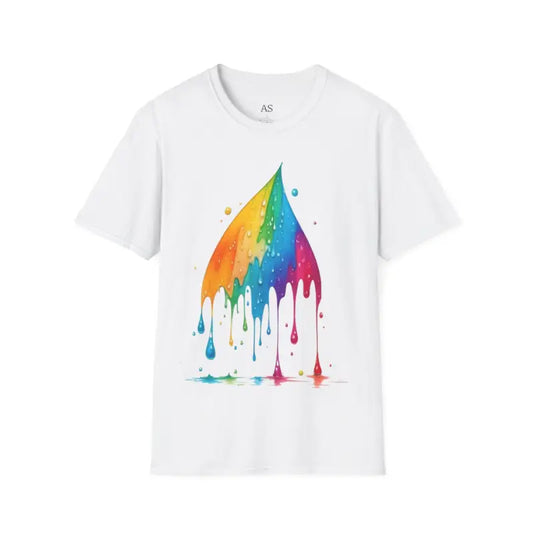 Large Raindrop - Adult Unisex T-Shirt - Men and Women