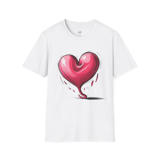 Deflating Love Heart - Adult Unisex T-Shirt - Men and Women