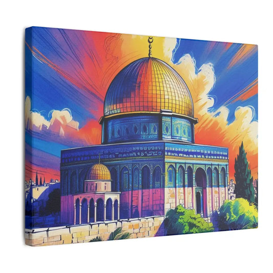 Dome of the Rock Masjid Al-Aqsa (Palestine Jerusalem) Artwork Canvas