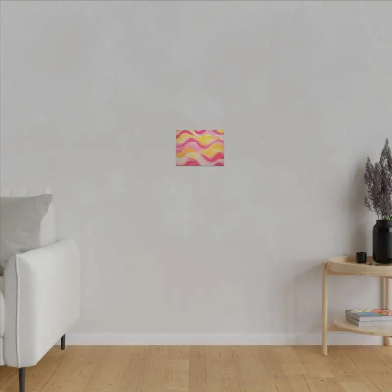 Pink and Yellow Watercolour Whimsical Waves - Bright Home Décor