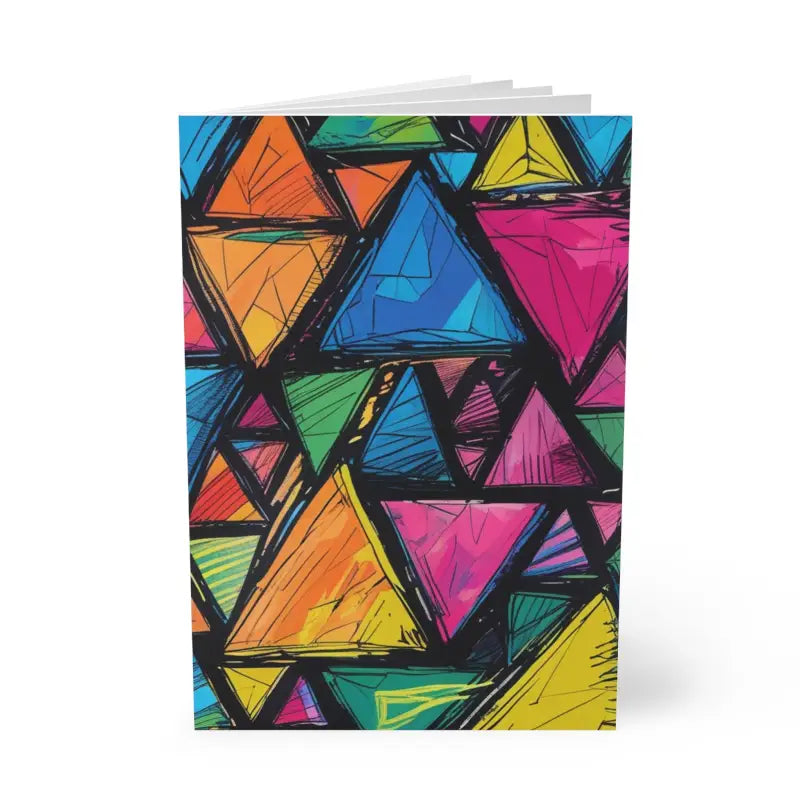 Messy Sketched Triangles Mug - Softcover Notebook A5