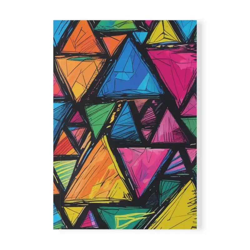 Messy Sketched Triangles Mug - Softcover Notebook A5