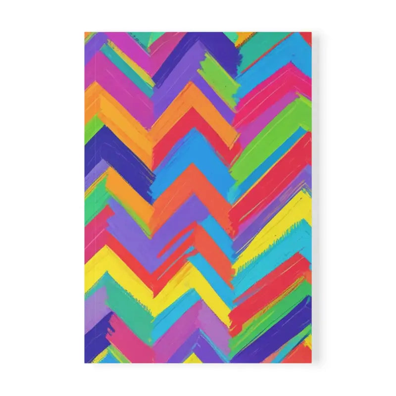 Messy Zigzag Patterns Mug - Softcover Notebook A5