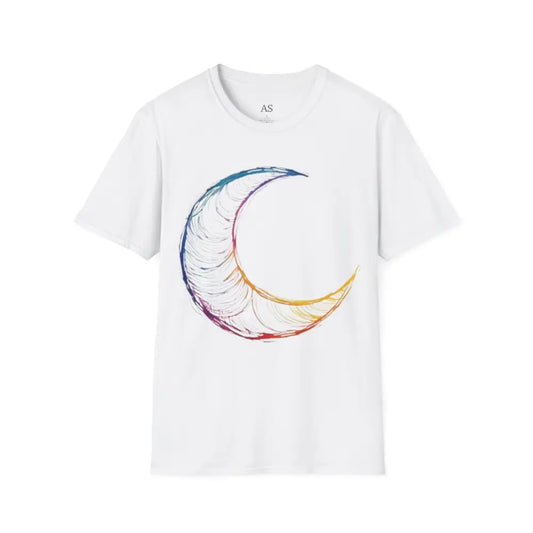 Transparent Moon Crescent - Adult Unisex T-Shirt - Men and Women